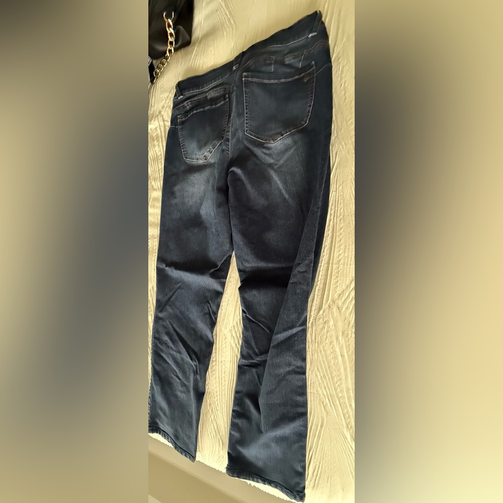 Democracy Womens Dark Blue Jeans
